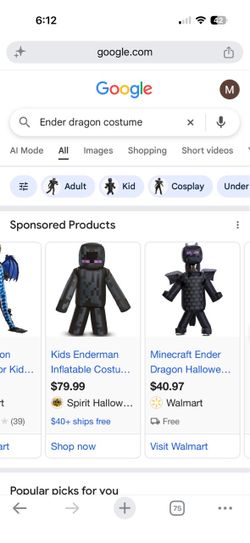 Enderman inflatable costume