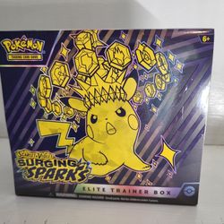 Pokemon TCG, Surging Sparks Elite Trainer Box (ETB), Scarlet & Violet, New/ Factory Sealed