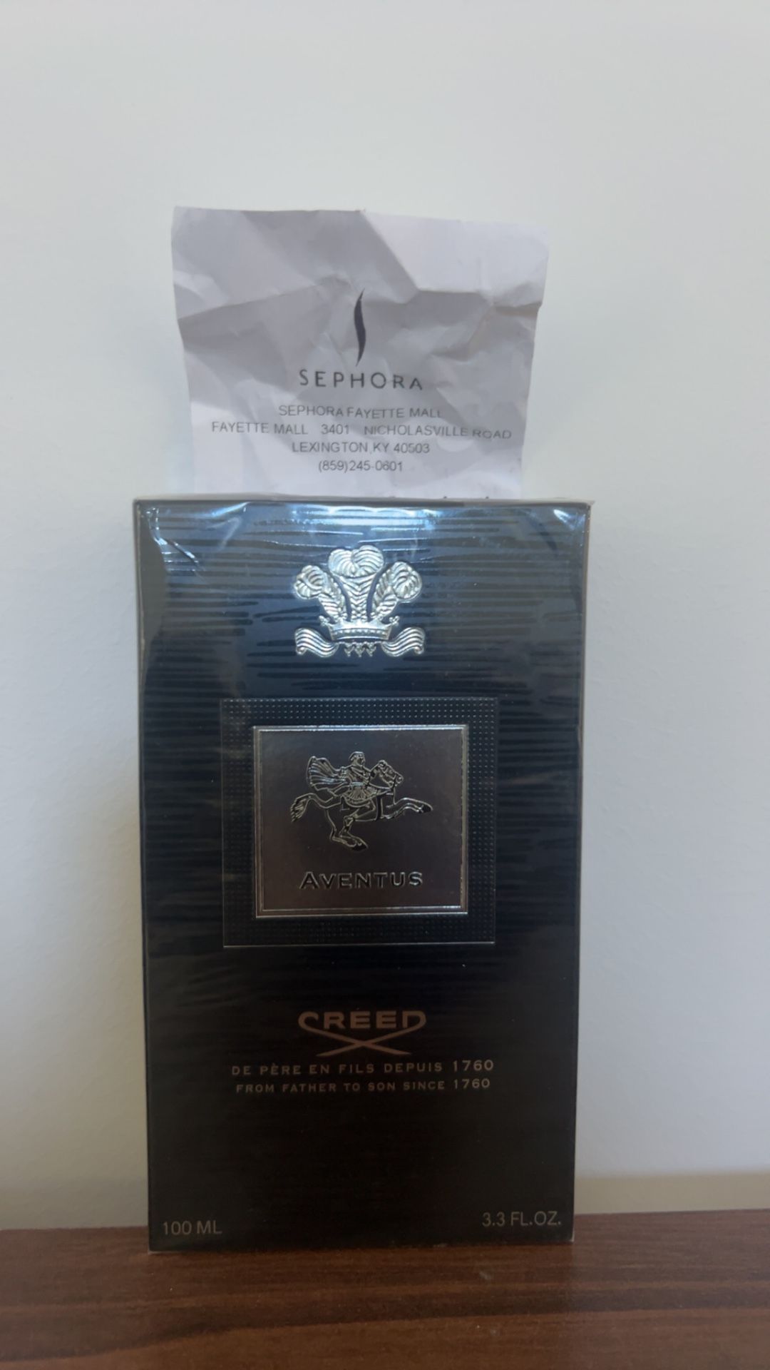 Aventus creed with receipt