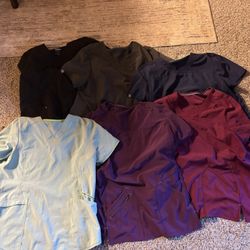 6 Large Scrub Tops