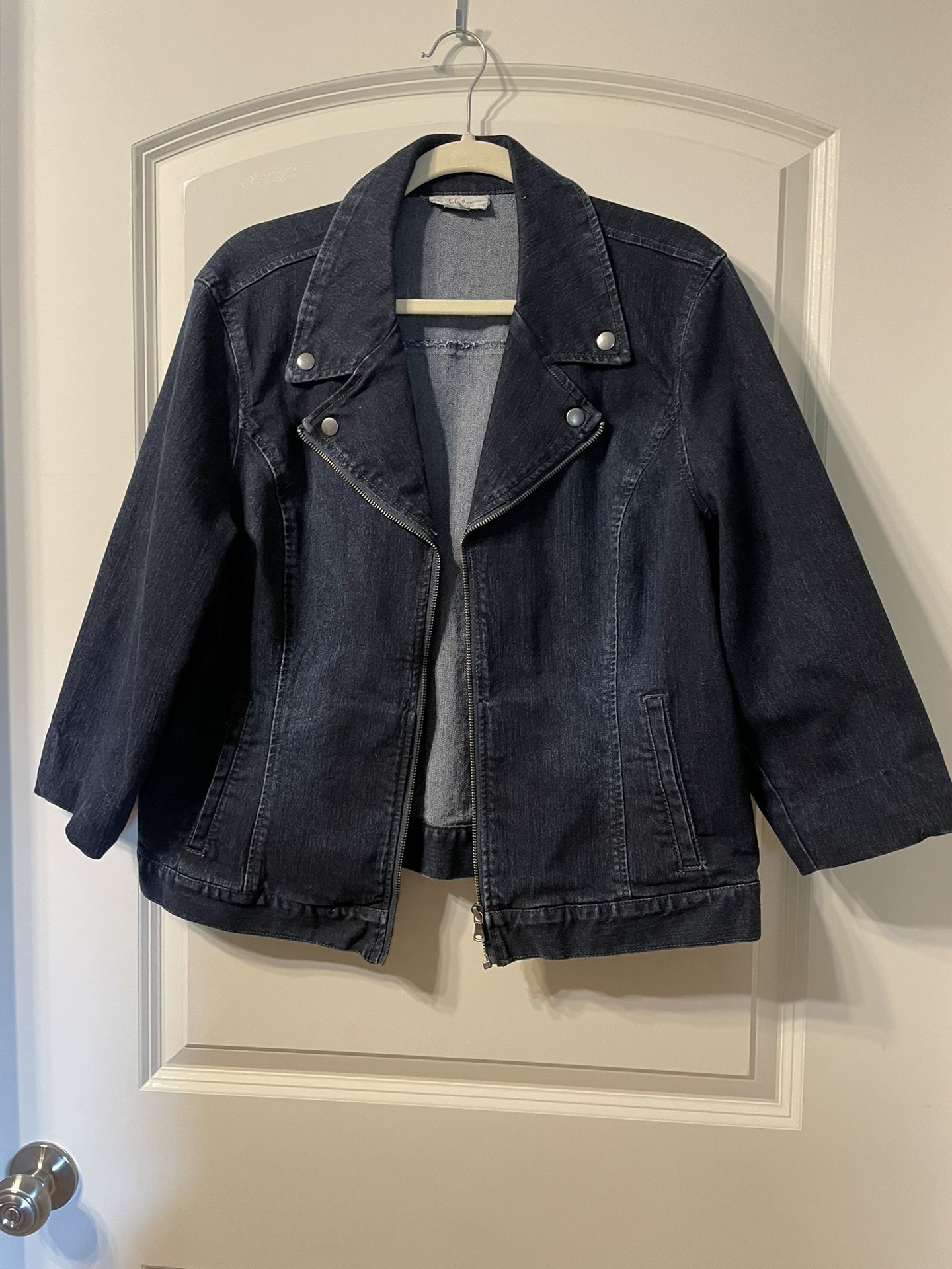 Dark blue Stretch Jean Jacket XL