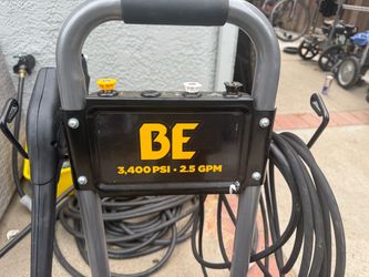 BE 3400 PSI 2.5 GPM Pressure Washer