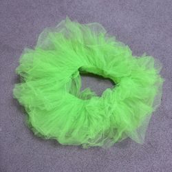 Neon green tutu mini skirt 80s costume outfit festival rave
