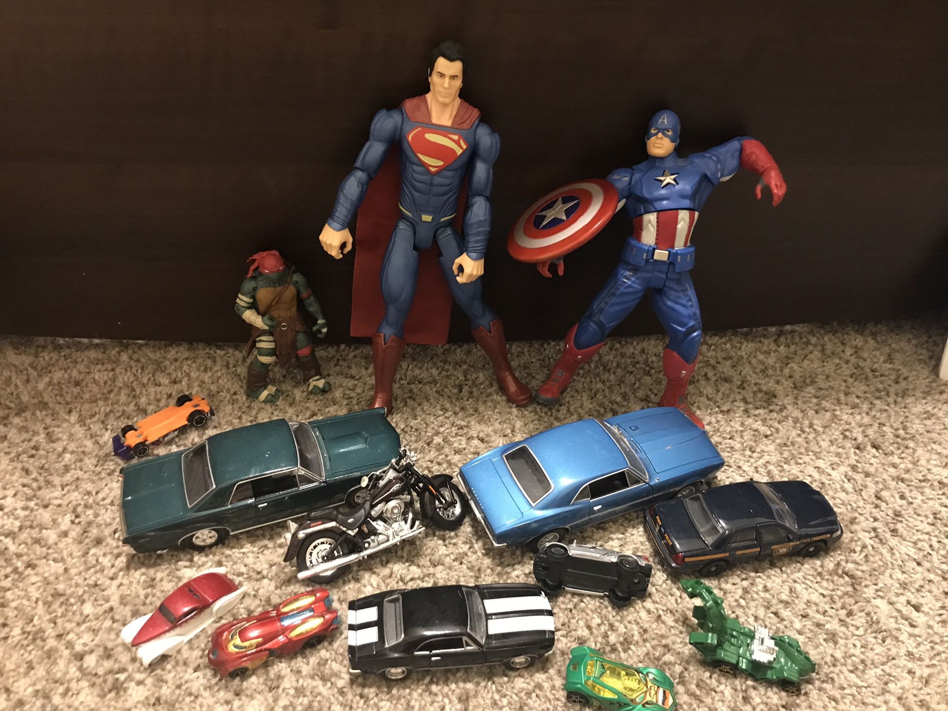 Toys. Action Figures and Cars