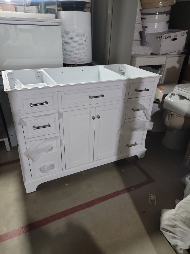 Allen Roth Vanity 48Wx22Dx35H Only Cabinet And Bowl No Top
