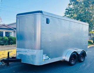 2013 Enclosed Cargo Trailer 7x14 V nose Extra Tall