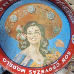 Old Beautiful Metal Tray