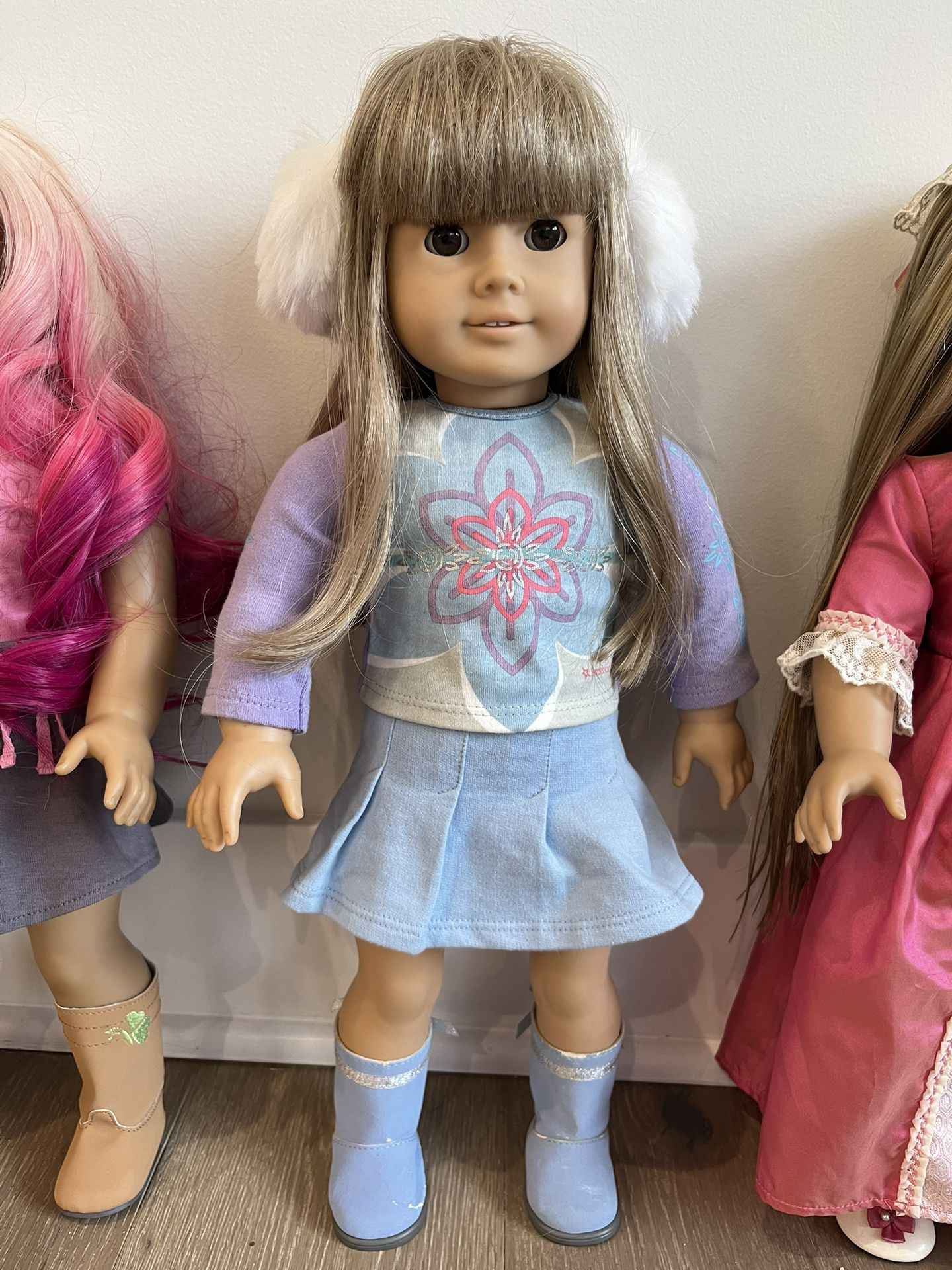 American Girl Doll With Blonde Hair & Brown Eyes