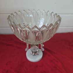 Vintage Crystal Centerpiece Bowl