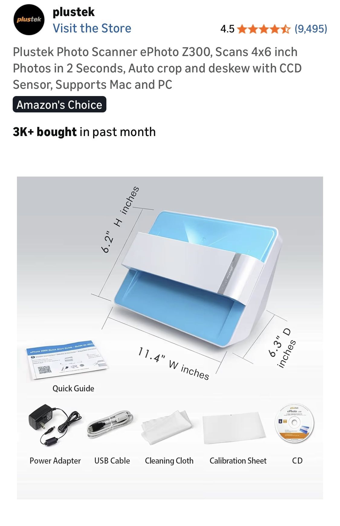 Photo scanner - EPSON - Like New!