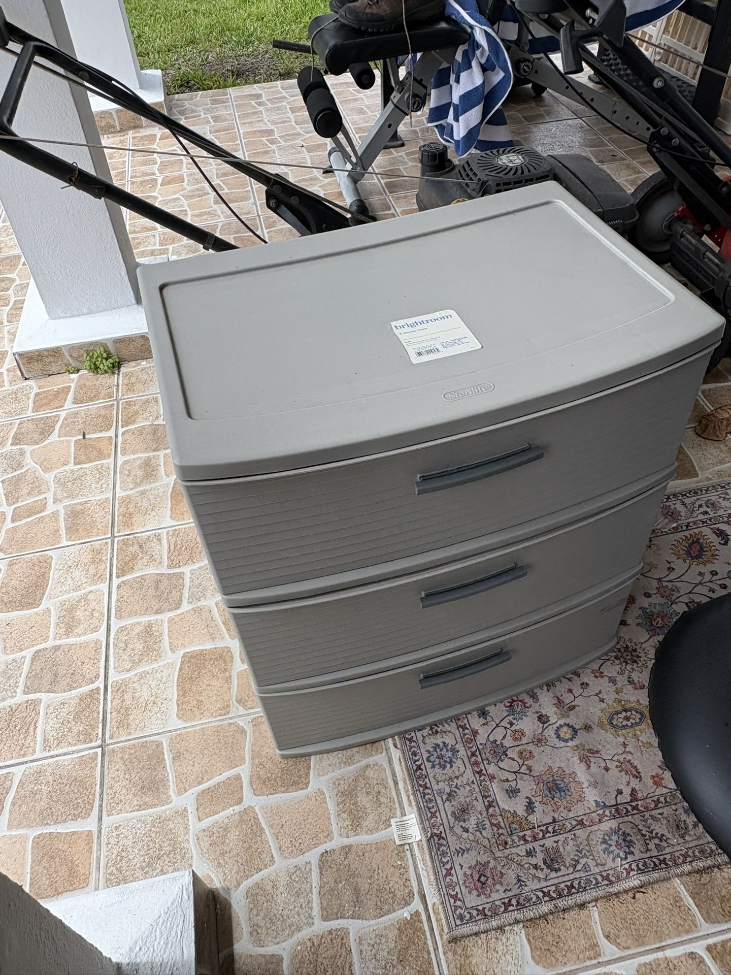 Plastic Drawer Organizer Grey - $20