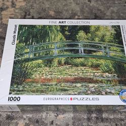 The Japanese Footbridge 1000pc Jigsaw Puzzle by Claude Monet Brand New & Sealed!