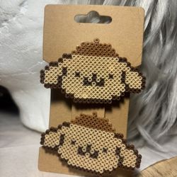 Perler Bead Hair Clips 