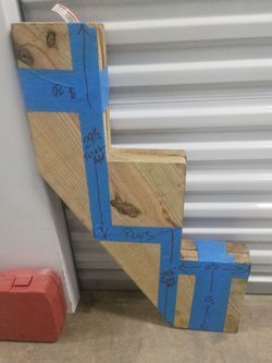2 pre-cut stair stringers