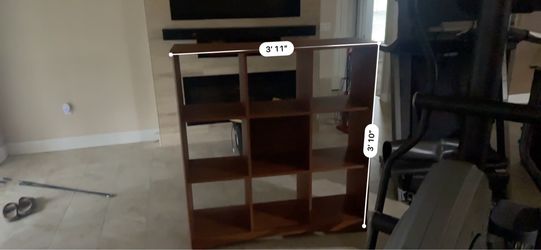 Wood Cube Storage Bookshelf 3x4 Grid