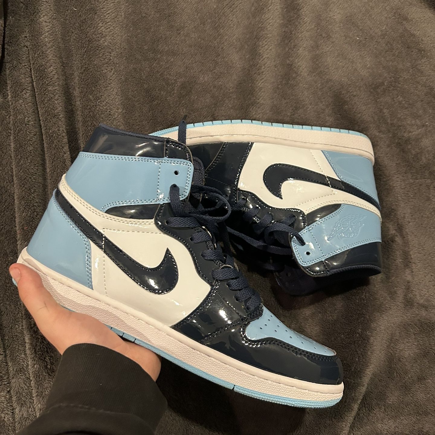 Jordan 1 UNC Patent Size 10