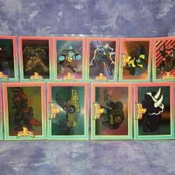 Mighty Morphin Power Rangers 12 Ct. Power Foil Trading Cards Subset, 1994 Saban