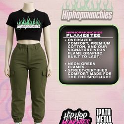 Flaming tee Hiphopmunchies 