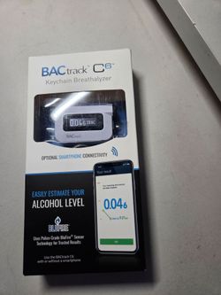 NIB BACtrack C6 breathalyzer Keychain bluetooth
