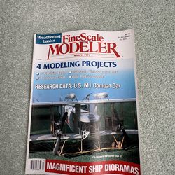 Vintage March 1991 issue of fine scale modeler magazine (volume 9, No. 3)