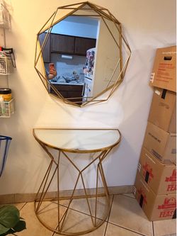 Console and mirror/entry way and mirror