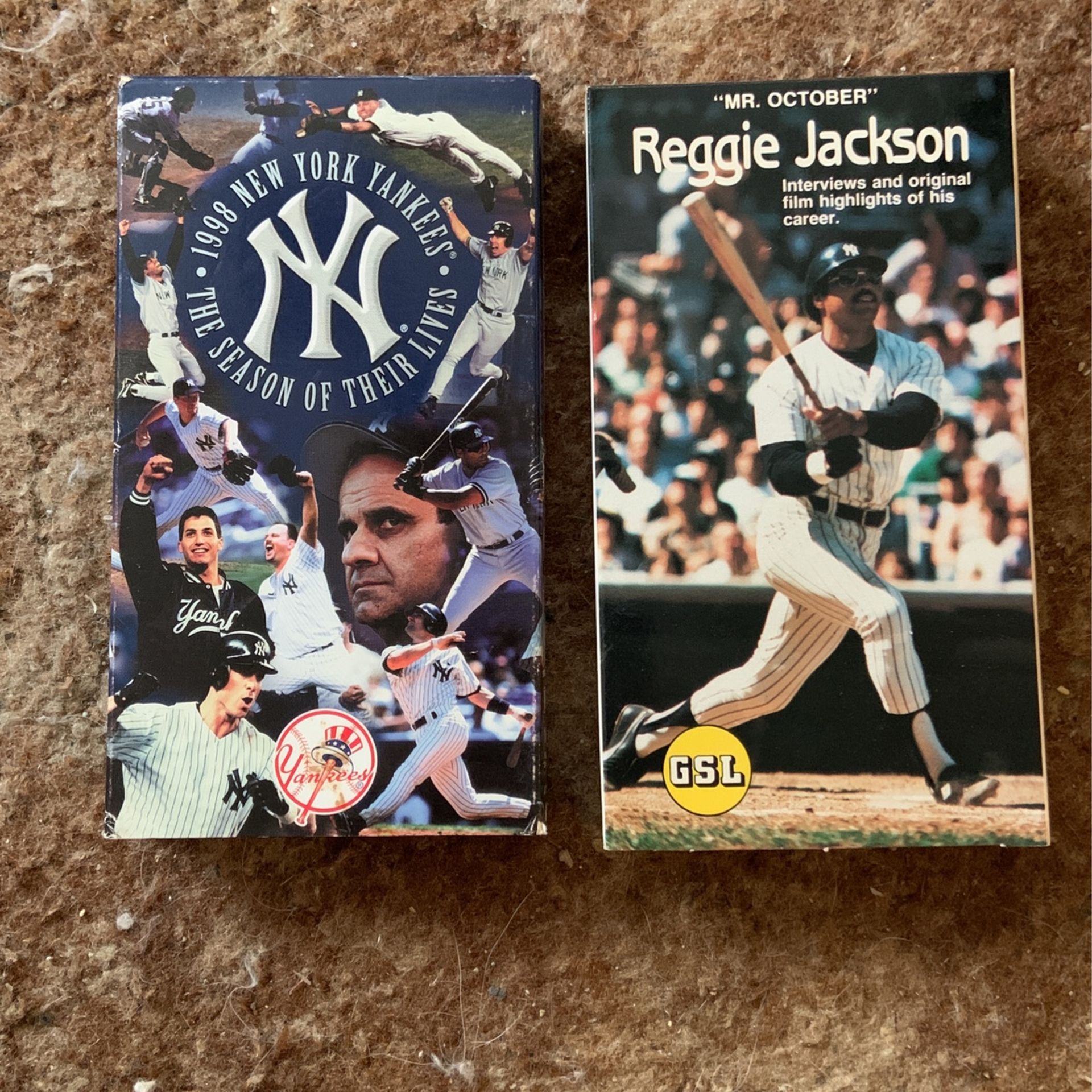 VHS.. Vintage Collectible Fan Tape …New York Yankees Baseball Memorabilia VHS About 1988 Season And Other About Reggie Jackson . Choose One $10 