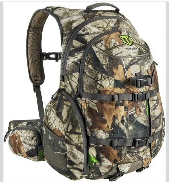 TIDEWE Hunting Backpack, Waterproof Camo Hunting Pack with Rain Cover, Long-Lasting Large Capacity Hunting Day Pack for Rifle Bow Gun (Next Camo G2