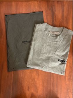 Essentials Fear of God grey t-shirt ‘Dark Oatmeal’