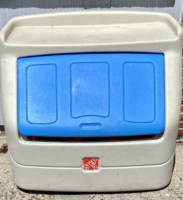 step 2 toy box grey
