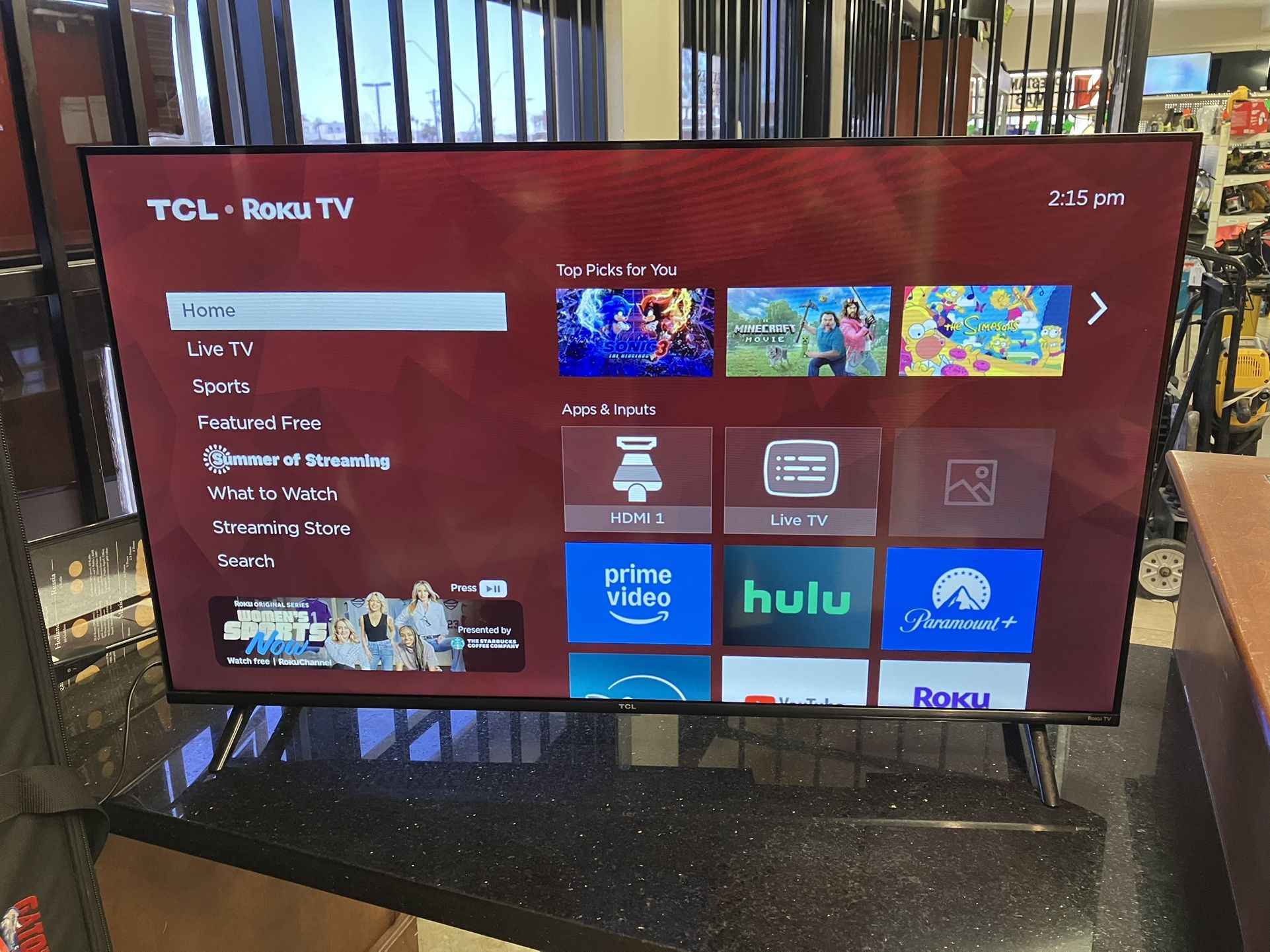 TCL 43” Smart Tv #109389-1 MGC 