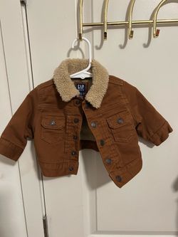 Gap Denim Baby Sherpa-Lined Jacket