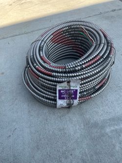 AFC MC CABLES 2105S42-00 Armored Cbl,3 w/Grd,12AWG,MC Lite,250ft (C)