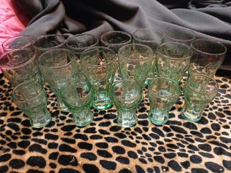17 Coca-Cola glasses small/shot