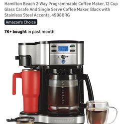 Brand new never opened Hamilton Beach 2-Way Programmable Coffee Maker, 12 Cup