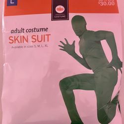 Halloween Costume: GREEN SKIN SUIT (adult-Large, Green Color)