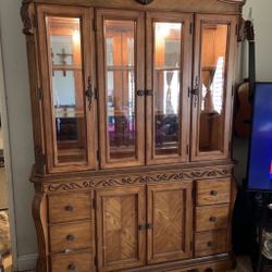 Wooden China Cabinet