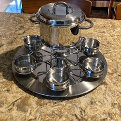 Stainless Tramontina 11 Piece Fondue Set 