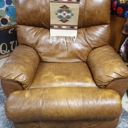 Brown Vinyl Recliner