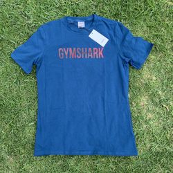GYMSHARK apex shirt sleeve petrol blue men’s workout shirt fitness