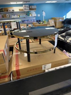 32” modern round coffee rable