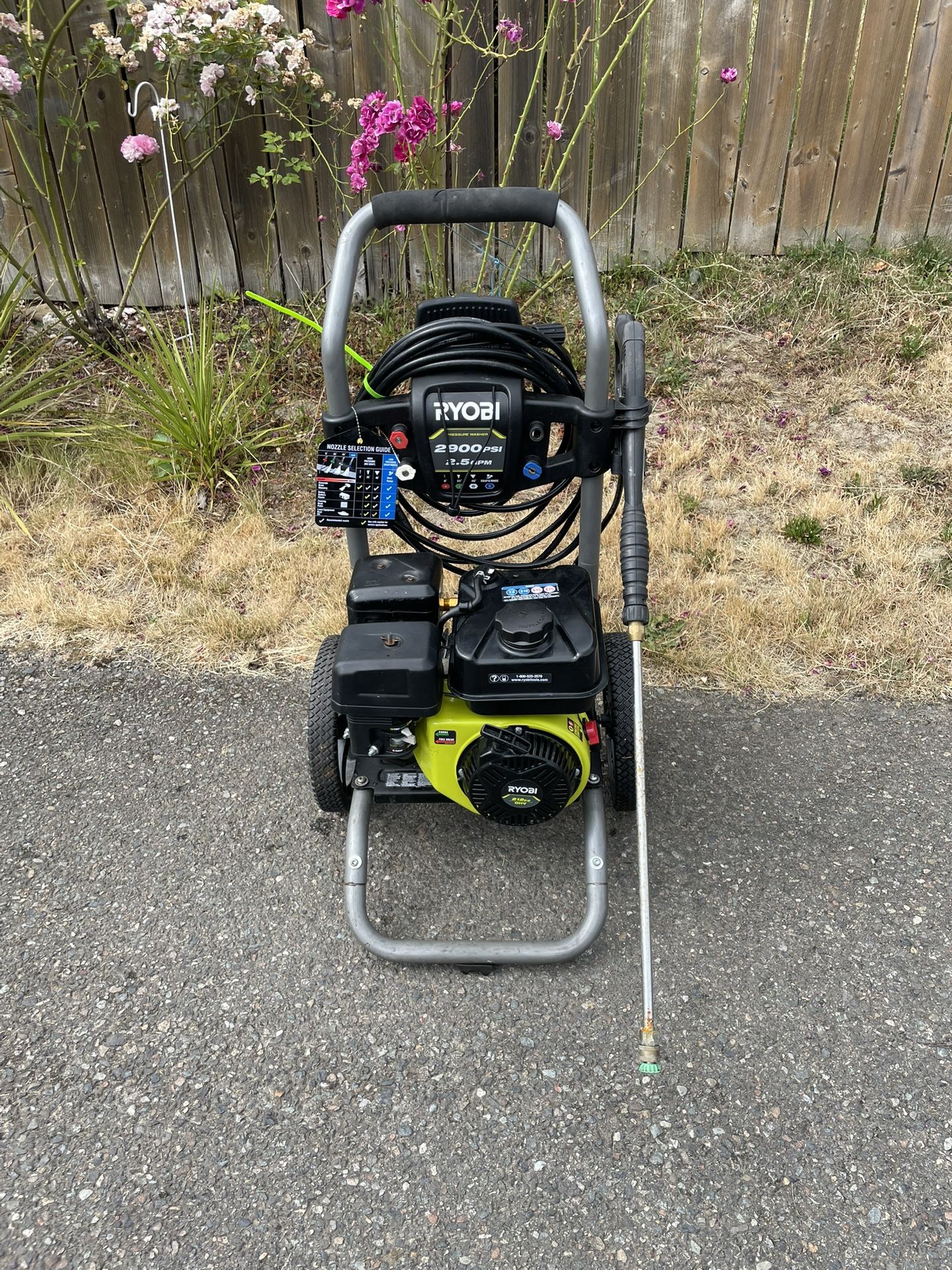 Ryobi Pressure Washer 2900 Psi 2.5 Gpm