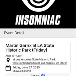 Martin Garrix Friday night 