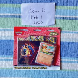 Pokémon Ascended Heroes Tech Sticker Collection – Charmander Sealed