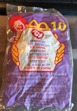 McDONALD'S HAPPY MEAL TOY 1999 # 10 STRETCHY THE OSTRICH STILL IN ORIGINAL PLASTIC BAG