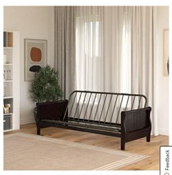 New in box futon sofa frame + mattress