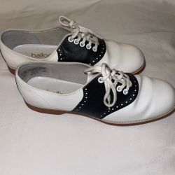 Retro 80-90s Women’s Black White Oxford SADDLE SHOES Size  8M