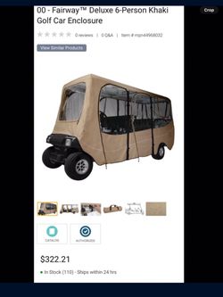 New 6 Passenger Golf Cart Enclosure