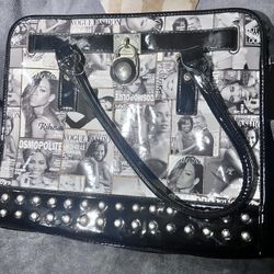 Celebrity Magazine Cover with Beyoncé Purse