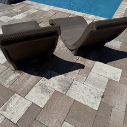 Floating pool chairs