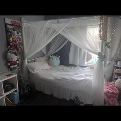 Bed Frame And Canopy Twin Bed 